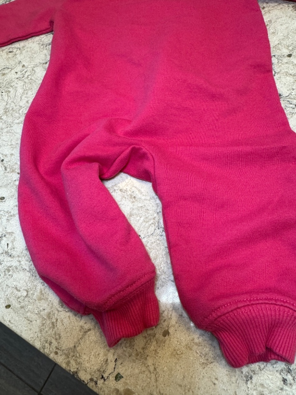 Paul Frank one piece jumpsuit bodysuit pink zip-up hoodie Julius the monkey logo - Picture 7 of 12
